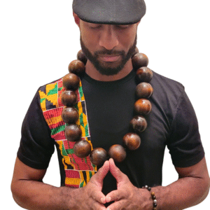 God Body Large Wooden Bead Necklace