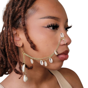 Oshun Cowie Shell Double Nose Chain