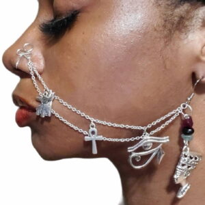 The Power Within Kemetic Nose Chain or Earring Set