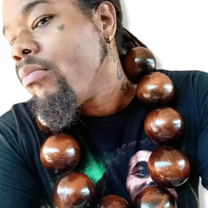 HUGE Afrikan Warrior Wooden Bead Necklace