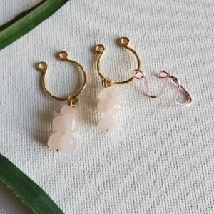 Cute Rose Quartz Nipple Jewelry