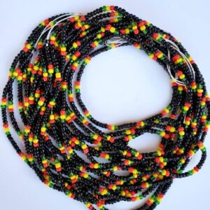 Guyana Flag African Waist Beads