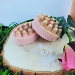 Homemade Pink Sugar Scented Massage Bar Soap