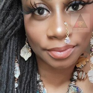 Ayana Dangling Crystal and Swarovski Nose Cuff