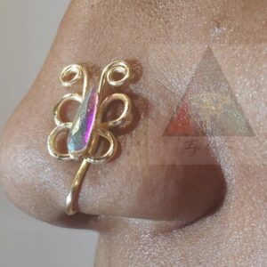 Swarovski Crystal Butterfly Nose Cuff