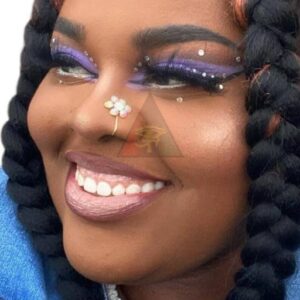 Swarovski Crystal Flower Nose Cuff