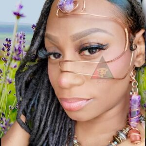 Third Eye Copper Wrapped Crystal Face Mask