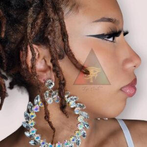 Jazzy Girl Bling Hoop Earrings/ Choose from Gold or Silver/ Hoop Earrings/ Sparkling Earrings